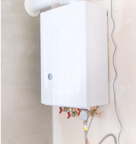 water heater on wall